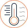 Pictogramme rond avec représentation d'une climatisation qui sera présente sur les pages nos services du site r chauffage boutique Saint-Priest